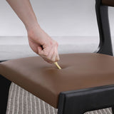 Contemporary Armless Dining Chairs Open Back Side Chair for Kitchen with Wooden Legs Clearhalo ' kitchen&dining_furn' 'Dining Chairs' 'Dining Tables & Seating' 'dining_chair' 'furn' 'furn_dining_chair' 'Furniture' 'furniture_dining_chair' 'Kitchen & Dining Furniture' 'kitchen' 1200x1200_62737cf5-4c14-45cb-8d40-61760c1274a1