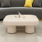 Wood Square Coffee Cocktail Table White 4 Legs Coffee or End Table Clearhalo 'Coffee & Accent Tables' 'Coffee Tables' 'coffee_tables' 'furn' 'furn_coffee_tables' 'Furniture' 'Living Room Furniture' 1200x1200_6276e728-91f2-42f7-bb87-97fc02802c45