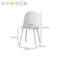 Sillas de comedor sin brazos modernas silla lateral de plástico para comedor