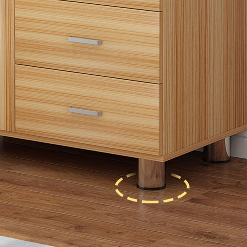 Eigentijdse slaapkamer gemanipuleerde houten opbergkast slaapkamer kist met laden