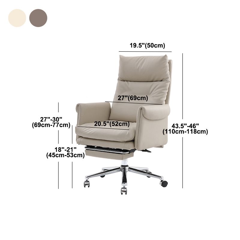 Height-adjustable Managers Chair Ergonomic Adjustable Executive Leather Chair Clearhalo 'furn' 'furn_office_chair' 'Furniture' 'Office Chairs' 'Office Furniture' 'office_chair' 1200x1200_627a227b-389f-49ae-ad7f-6f94df7227eb