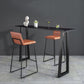 Black and Metal Base Table Rectangle Industrial Sintered Stone Bar Table Clearhalo 'Bar Furniture' 'Bar Tables' 'bar_tables' 'furn' 'furn_bar_tables' 'Furniture' 'Kitchen & Dining Furniture' 1200x1200_627afcd9-55c2-4417-ad36-73dfe5ea7082