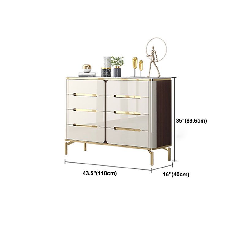 15,75-inch breedte opbergkast steen top opbergkast dressoir voor slaapkamer