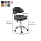 Leather Swivel Adjustable Height Bar Stool Matte Finish Home Low Back Stool Clearhalo 'Bar Furniture' 'Bar Stools' 'bar_stools' 'furn' 'furn_bar_stools' 'furniture_bar_stools' 'Kitchen & Dining Furniture' 'kitchen&dining_furn' 'kitchen' 'kitchen_furn' Furniture' 1200x1200_627d6ce3-8f1c-4029-972a-45e1e35a3cf6
