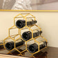 Metal Countertop Wine Glass Rack Modern Stackable Wine Bottle Holder in Gold Clearhalo 'furn' 'furn_wine_racks' 'Furniture' 'Kitchen & Dining Furniture' 'Wine Racks' 'wine_racks' 1200x1200_627e67f6-9f7b-468f-bea2-6f28fa13043b