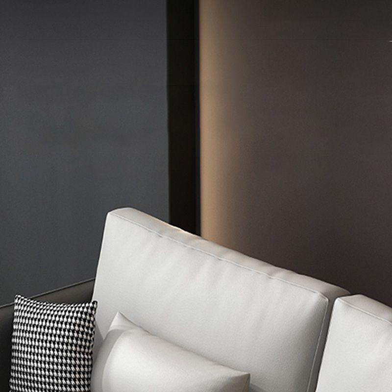 Soupchoir à dos en vrac Sofa moderne du milieu du siècle du siècle en gris