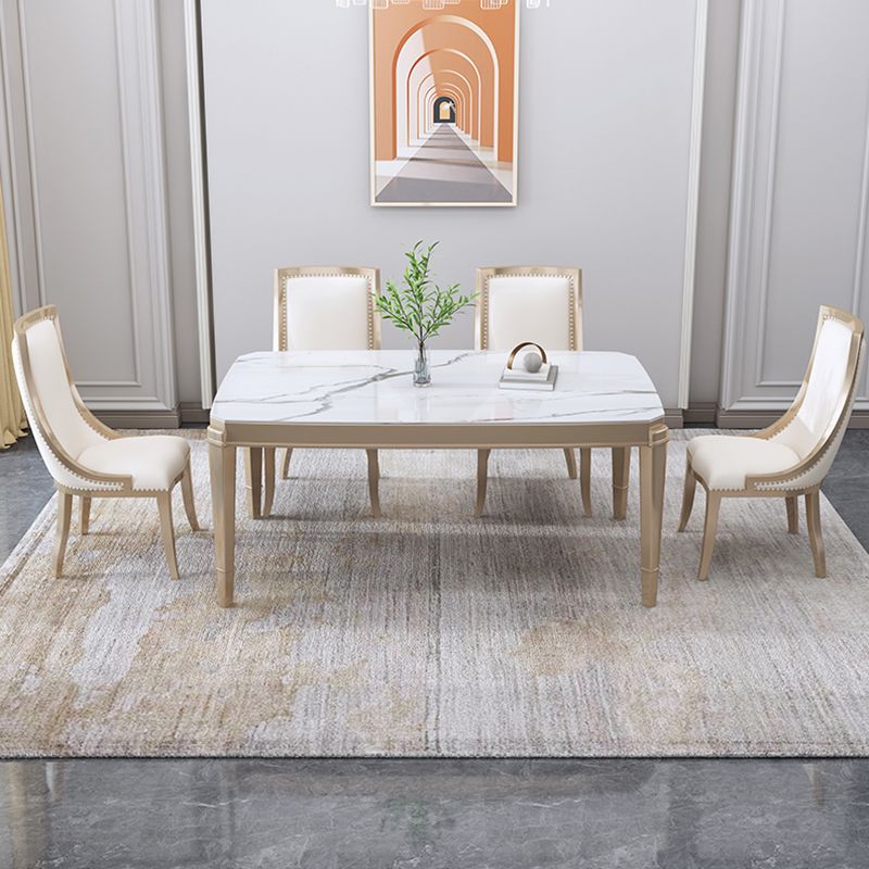 Moderno 1/2/5/7 Piezas Mesa de piedra de mesa Muebles de piedra en blanco