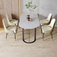 Free Form Sintered Stone Top Table for Restaurant Luxury Dining Table with Double Pedestal Clearhalo 'Dining Tables & Seating' 'Dining Tables' 'dining_table' 'furn' 'furn_dining_table' 'Furniture' 'furniture_dining_table' 'Kitchen & Dining Furniture' 'kitchen' 'kitchen_dining_table' 1200x1200_62800168-a085-4a6c-8f0d-d353f1a24faf