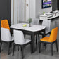 Modern Extendable White Dining Table Sintered Stone Round Shape Dining Table for Kitchen Clearhalo ' dining_table' 'Dining Tables & Seating' 'Dining Tables' 'furn' 'furn_dining_table' 'Furniture' 'furniture_dining_table' 'Kitchen & Dining Furniture' 'kitchen&dining_furn' 'kitchen' 'kitchen_dining_table' 1200x1200_62835d64-16a5-4f9e-8e69-f6dfb52c595b