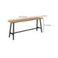 Mesa de barra de bar rectangular industrial Mesa de barra de bar de madera