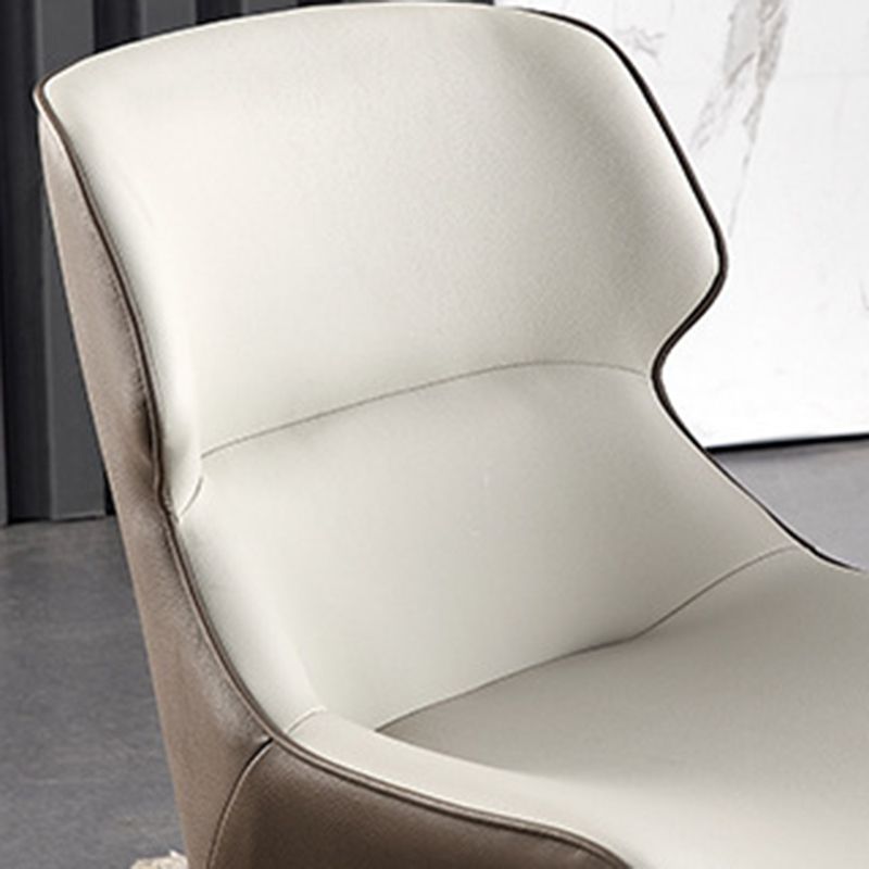 Black Metal Legs Dining Chairs Faux Leather Low Back Side Chair Clearhalo 'Dining Chairs' 'Dining Tables & Seating' 'dining_chair' 'furn' 'furn_dining_chair' 'Furniture' 'Kitchen & Dining Furniture' 1200x1200_62868388-ebc6-4c6c-8684-52ef8b30dab8