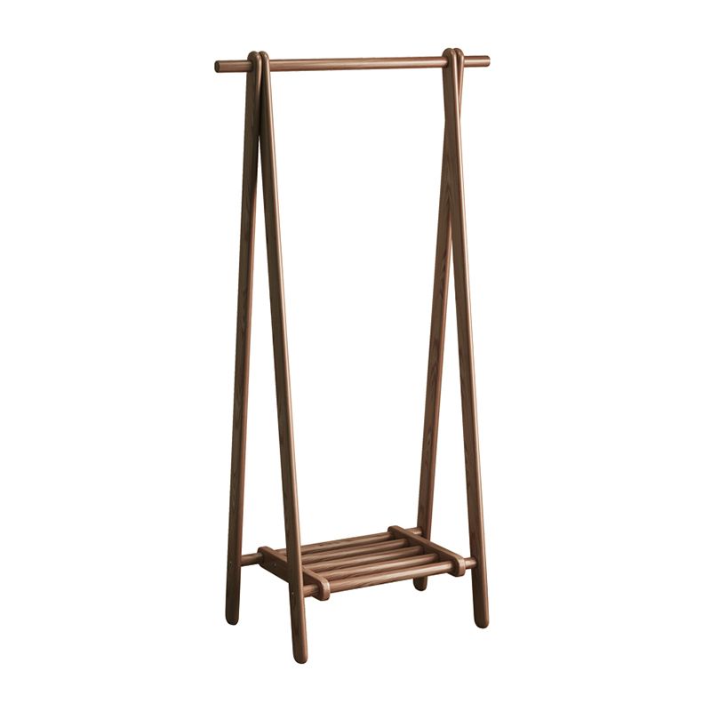 Contemporary Coat Hanger Solid Ash Wood Shelve Design Coat Rack for Living Room