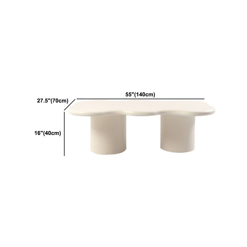 Solid Wood Coffee Table White Minimalist Coffee Table for Living Room Clearhalo 'Coffee & Accent Tables' 'Coffee Tables' 'coffee_tables' 'furn' 'furn_coffee_tables' 'Furniture' 'Living Room Furniture' 1200x1200_6288b36c-f89e-4868-91ca-511264a5dfef