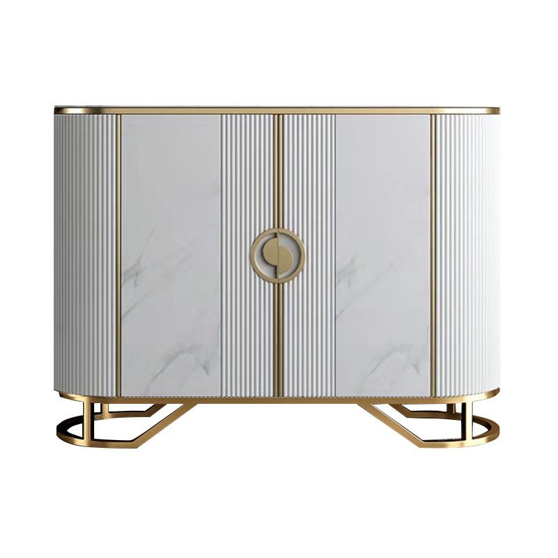 Tavolo da tavolo a buffet glam tavolo di calcolo in pietra con porte per sala da pranzo