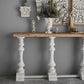 Rectangle French Country Console Table White Wood Sofa Table