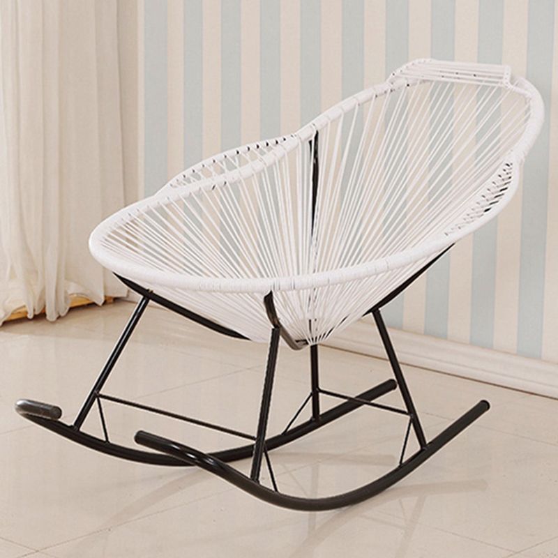 Modern Style Iron Base Chaise Rocking Chair Lounge Leisure Lazy Chair Clearhalo 'Chairs & Seating' 'furn' 'furn_rocking_chairs' 'Furniture' 'Living Room Furniture' 'Rocking Chairs' 'rocking_chairs' 1200x1200_628a3f6b-f015-455a-ad98-c5221cac4142