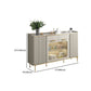 Scheda laterale Glam Sideboard ABBIETTRO COMPLETO con cassetti per soggiorno