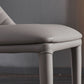 Eigentijdse faux lederen eetstoelen stoelen metalen armloze eetkamerstoelen