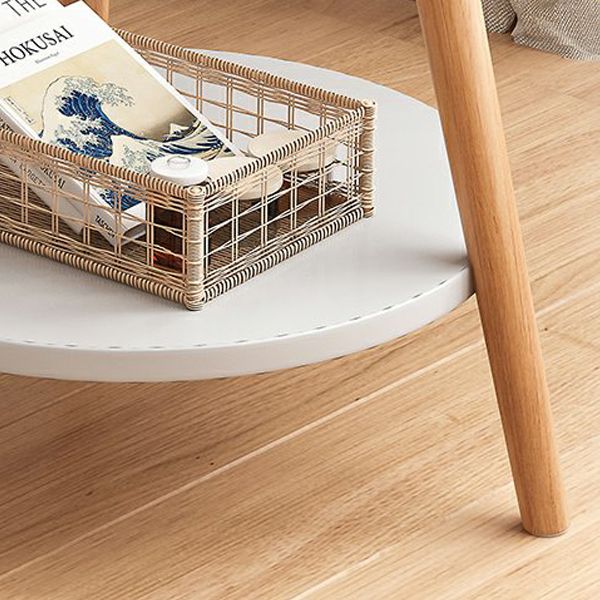 Stone 3 Legs Cocktail Table Modern Round Coffee Table with Shelf Clearhalo 'Coffee & Accent Tables' 'Coffee Tables' 'coffee_tables' 'furn' 'furn_coffee_tables' 'Furniture' 'Living Room Furniture' 1200x1200_628c225b-bcd8-46b1-aaf5-bf8d36811d58