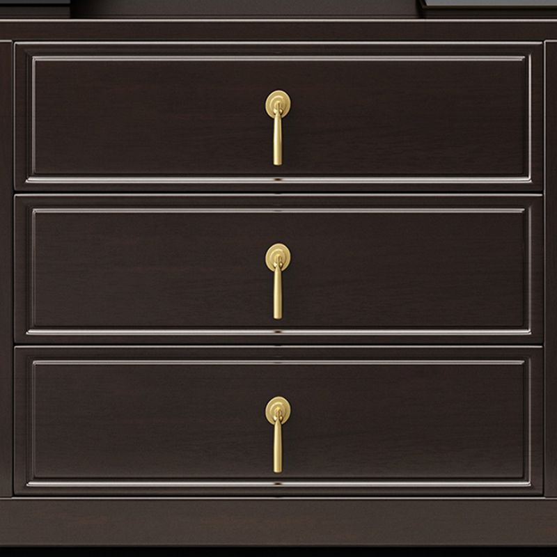 Tavolo da tavolo a buffet in stile moderno pietra da 34,7 pollici con armadi e cassetti