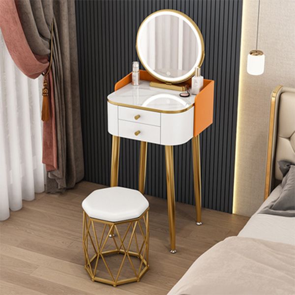 15.74" Wide Makeup Vanity Desk Glam Vanity Tables with 2 Drawers