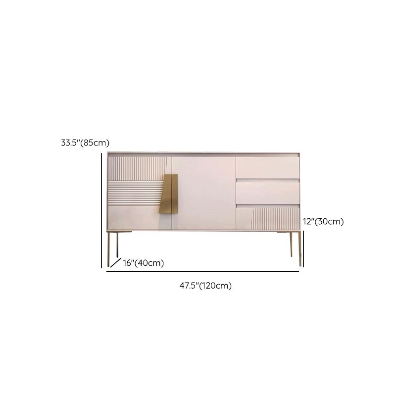 Restangle de rangement de style luxe Rectangle Armoire du buffet