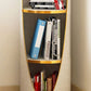 Standard Closed Back Bookshelf Glam Plastic Bookcase with Shelves