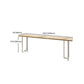 Ensemble de Table de bar moderne, 1/5/6 pièces, Table de bar rectangulaire en bois avec tabourets sans dossier