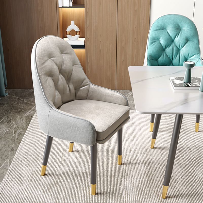 Modern Style Home Solid Back Metal Dining Arm Chair(Set of 4/8) Clearhalo 'Dining Chairs' 'Dining Tables & Seating' 'dining_chair' 'furn' 'furn_dining_chair' 'Furniture' 'Kitchen & Dining Furniture' 1200x1200_62959587-4daf-43a6-936d-0d6599340eaa