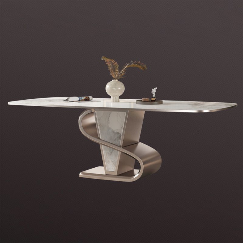 Designer Style 1/4/5/6/7/9 Pieces Dining Table Set Rectangle Sintered Stone Top Table Set Clearhalo 'Dining Room Sets' 'Dining Tables & Seating' 'dining_room_set' 'furn' 'furn_dining_room_set' 'Furniture' 'Kitchen & Dining Furniture' 1200x1200_6295a93b-005a-4e03-97c5-598418ece02e