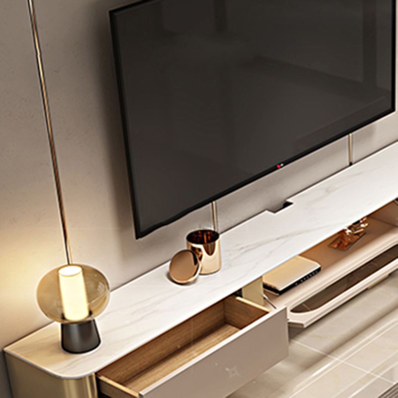 Contemporary TV Stand Console Stone TV Media Console with Drawers Clearhalo 'furn' 'furn_tv_stands_entertainment_centers' 'Furniture' 'Living Room Furniture' 'TV Stands & Entertainment Centers' 'TV Stands & Media Storage Furniture' 'tv_stands_entertainment_centers' 1200x1200_62968bf7-a742-4edc-a491-37bd578a7c51