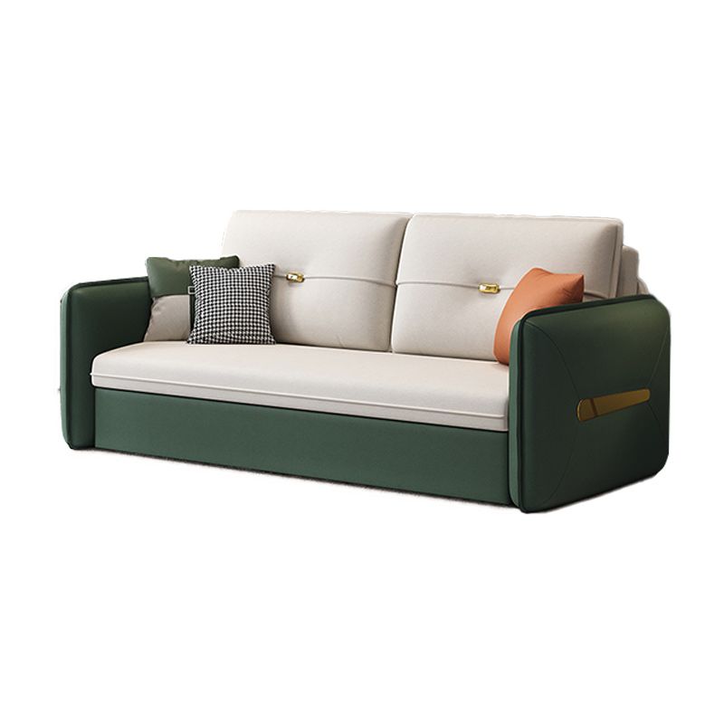 Contemporary Square Arm Faux Leather Stain Resistant Bed Sofa Couch Clearhalo 'furn' 'furn_sofas' 'Furniture' 'Living Room Furniture' 'Sofa' 'sofas' 1200x1200_6297b128-6312-4d76-9a92-ec5ae37c503d