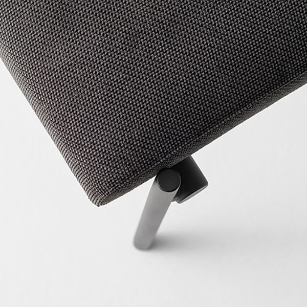 Industrieller Esszimmer gepolsterte armlose Parsons Ess -Seitenstuhl