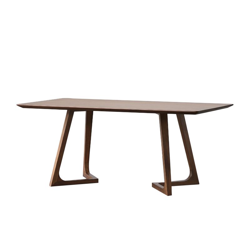 Modern Rectangle Solid Wood Table Standard Height Dining Table for Living Room Clearhalo 'Dining Tables & Seating' 'Dining Tables' 'dining_table' 'furn' 'furn_dining_table' 'Furniture' 'furniture_dining_table' 'Kitchen & Dining Furniture' 1200x1200_629a0dfe-43d4-4424-90de-fae4dde6910a