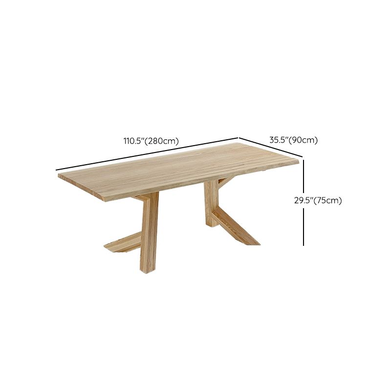 Modern Style Dinette Set 1/2/4/5 Pcs Rectangle Solid Wood Dinette Table with Chair