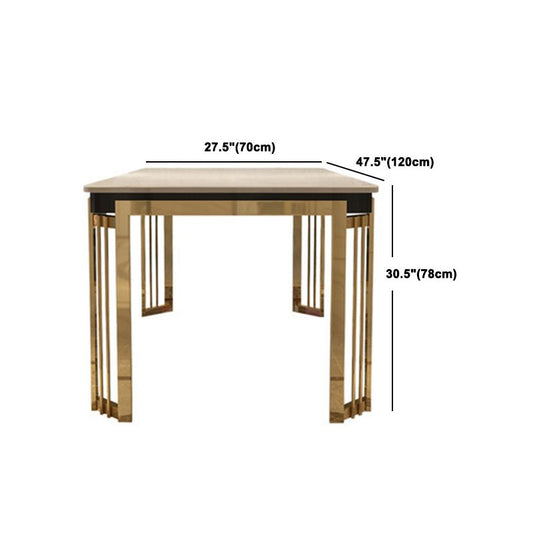 Contemporary Sintered Stone Rectangle Table Set 1/2/5/7/9 Pieces Dining Set for Home Clearhalo 'Dining Room Sets' 'Dining Tables & Seating' 'dining_room_set' 'furn' 'furn_dining_room_set' 'Furniture' 'Kitchen & Dining Furniture' 1200x1200_629ceef5-2ada-4195-be3b-44cd8046a1a3