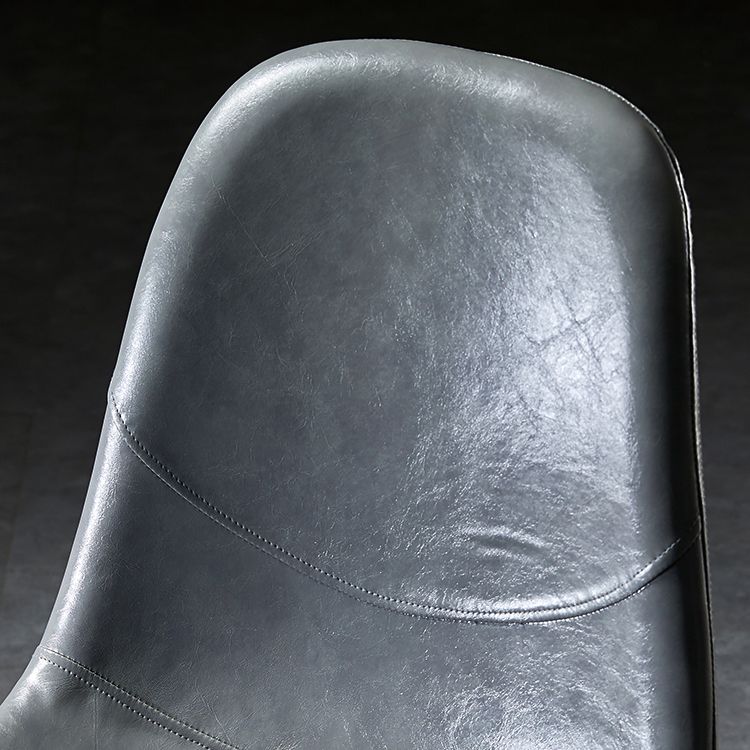 PU Leather Armless Dining Chairs Solid Back Dining Side Chair with Metal Legs Clearhalo ' kitchen&dining_furn' 'Dining Chairs' 'Dining Tables & Seating' 'dining_chair' 'furn' 'furn_dining_chair' 'Furniture' 'furniture_dining_chair' 'Kitchen & Dining Furniture' 'kitchen' 1200x1200_62a0d221-a8a3-41c3-b28d-2626a433bf4f