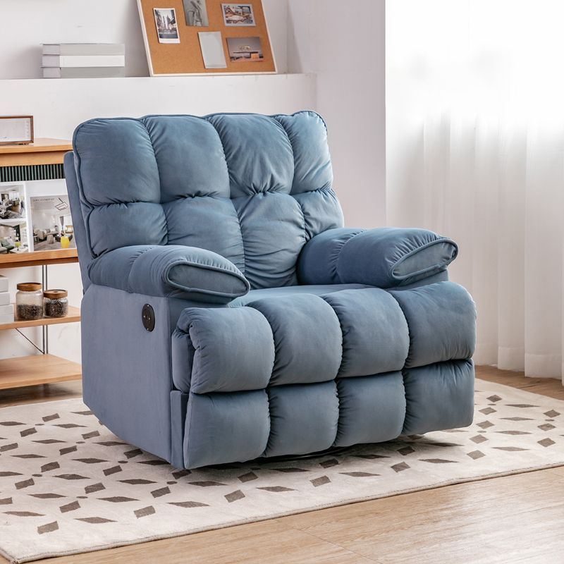 Scandinavian Fabric Standard Recliner Tufted Back Recliner Chair Clearhalo 'Chairs & Seating' 'furn' 'furn_recliners' 'Furniture' 'Living Room Furniture' 'Recliners' 1200x1200_62a0eadd-3e73-4803-af48-92b2eb0ad789
