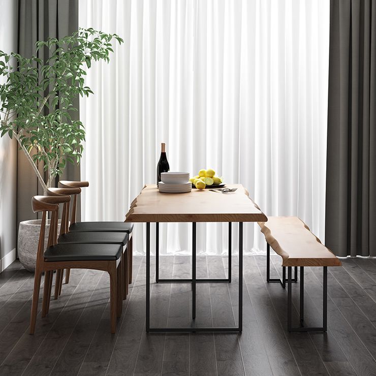 Moderne 1/5 stukken Dinerset rechthoekige dennenhout eettafel voor café