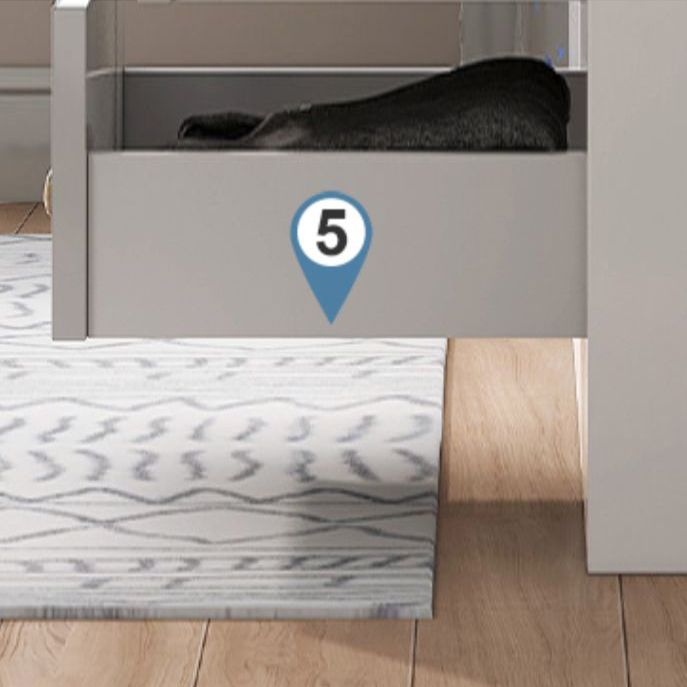 Rangement de rangement de chevet commode de rangement en bois de style moderne pour chambre à coucher