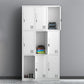 Metal Hinged Wardrobe Cabinet Contemporary Wardrobe Armoire for Home