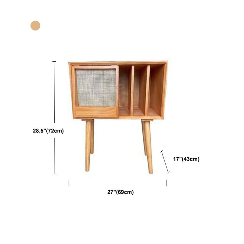 Libreria in stile moderno in legno di pino 28,5 "H chiuso Back Shelf per Home Office