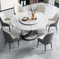 Sintered Stone Top Table Round Dining Table for Home Kitchen Dinner Furniture Clearhalo 'Dining Tables & Seating' 'Dining Tables' 'dining_table' 'furn' 'furn_dining_table' 'Furniture' 'Kitchen & Dining Furniture' 1200x1200_62afba0f-49de-4e92-8bfd-f769157ec6c7