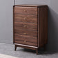 Mid-Century Modern Brown Accent Chest with 5 Drawers and Straight Legs Clearhalo 'Cabinets & Chests' 'cabinets_chests' 'furn' 'furn_cabinets_chests' 'Furniture' 'Living Room Furniture' 1200x1200_62b09bfb-8db6-47cc-b719-735f0666391f
