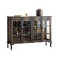 Traditional Curio Cabinet Solid Wood Glass Doors Display Stand Clearhalo 'Display & China Cabinets' 'display_china_cabinets' 'furn' 'furn_display_china_cabinets' 'Furniture' 'Kitchen & Dining Furniture' 1200x1200_62b11f12-7e29-4eac-a1e3-7d45f5af4daf