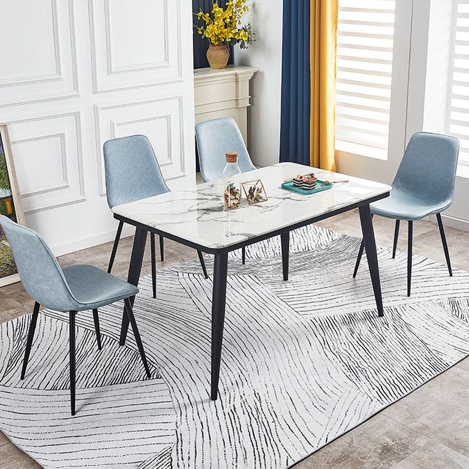 Armless Side Chairs Modern Faux Leather Kitchen Chairs for Dining Room Clearhalo 'Dining Chairs' 'Dining Tables & Seating' 'dining_chair' 'furn' 'furn_dining_chair' 'Furniture' 'furniture_dining_chair' 'Kitchen & Dining Furniture' 1200x1200_62b26d2c-99c0-4d06-9912-e3233c7a9923