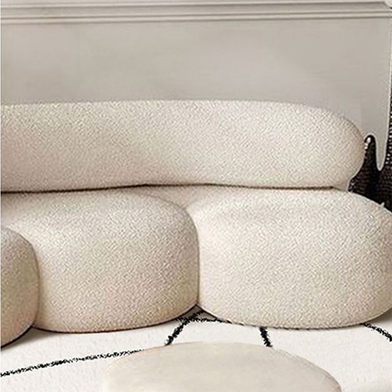 Beige Modern Fabric Sofa 27.95" High Armless Sofa for Living Room Clearhalo 'furn' 'furn_sofas' 'Furniture' 'Living Room Furniture' 'Sofa' 'sofas' 1200x1200_62b30681-cfde-45c7-81d2-07eb91f6d956