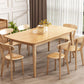 Modern Style Rectangle Wood Kitchen Dining Table Rubberwood Table with 4 Legs Clearhalo ' dining_table' 'Dining Tables & Seating' 'Dining Tables' 'furn' 'furn_dining_table' 'Furniture' 'furniture_dining_table' 'Kitchen & Dining Furniture' 'kitchen&dining_furn' 'kitchen' 'kitchen_dining_table' 1200x1200_62b44209-6304-447b-9bce-b670073e9ebb