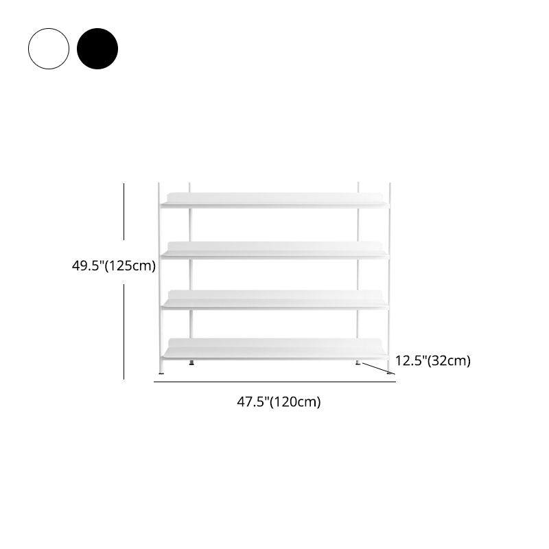 Contemporary Metal Etagere Bookshelf Open Office and Living Room Bookcase Clearhalo 'Bookcases' 'furn' 'furn_bookcases' 'Furniture' 'furniture_bookcases' 'Office Furniture' 1200x1200_62b61af4-d7c1-4fe4-8a63-503511e697e2