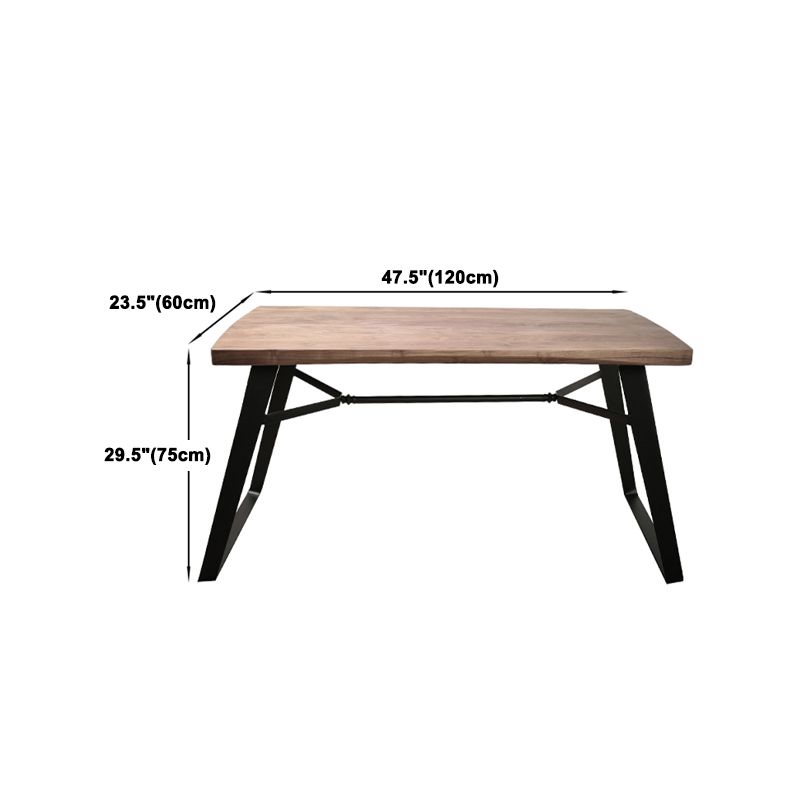 Natural and Black Dining Table Set 1/2/3/5/7 Pieces Rectangle Industrial Dinette Set Clearhalo 'Dining Room Sets' 'Dining Tables & Seating' 'dining_room_set' 'furn' 'furn_dining_room_set' 'Furniture' 'Kitchen & Dining Furniture' 1200x1200_62b899a8-dfa9-43f7-8588-5e7da60c4518